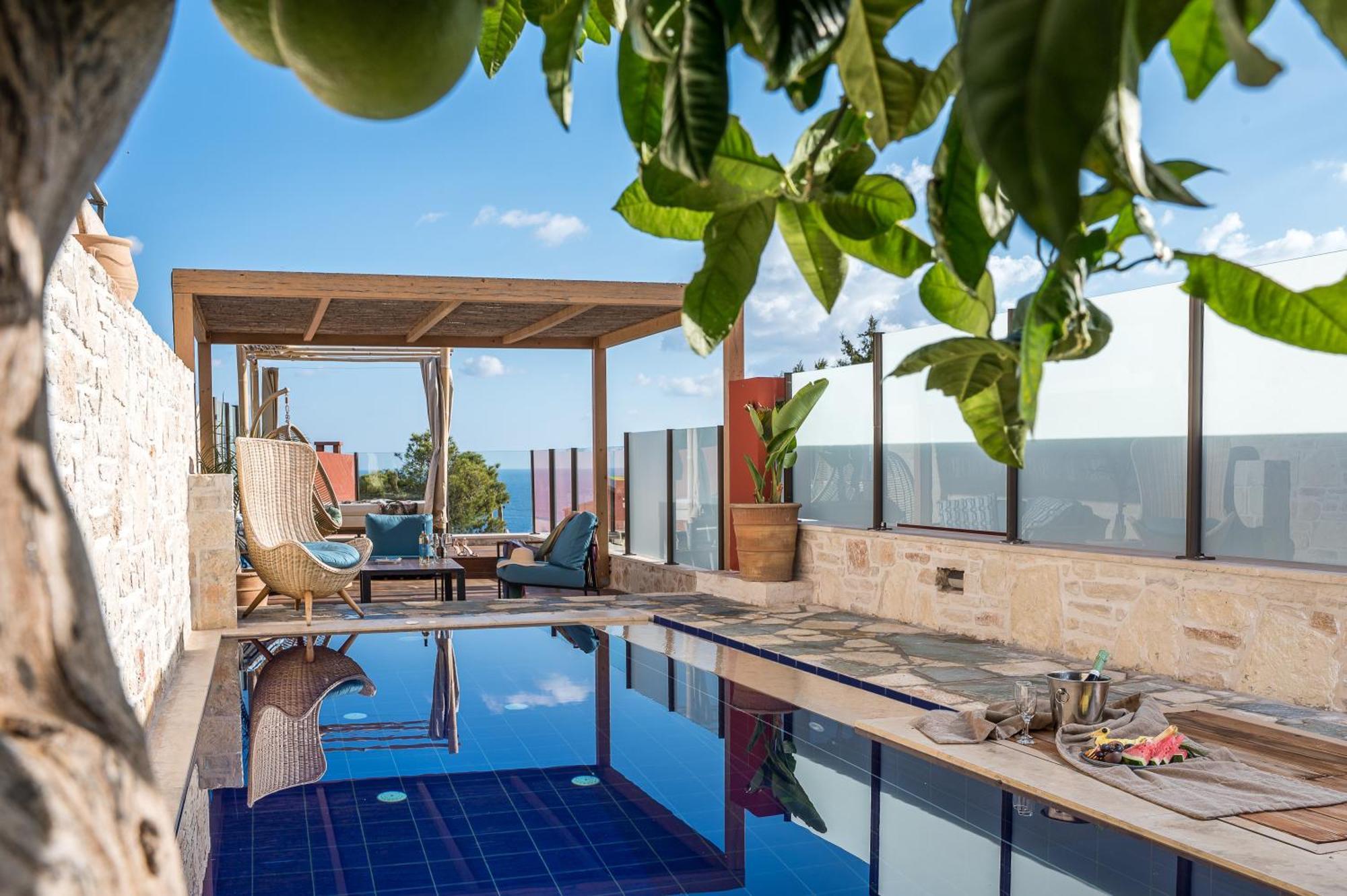 Suite 1 Chambre Deluxe avec Piscine Privée - Vue sur Mer