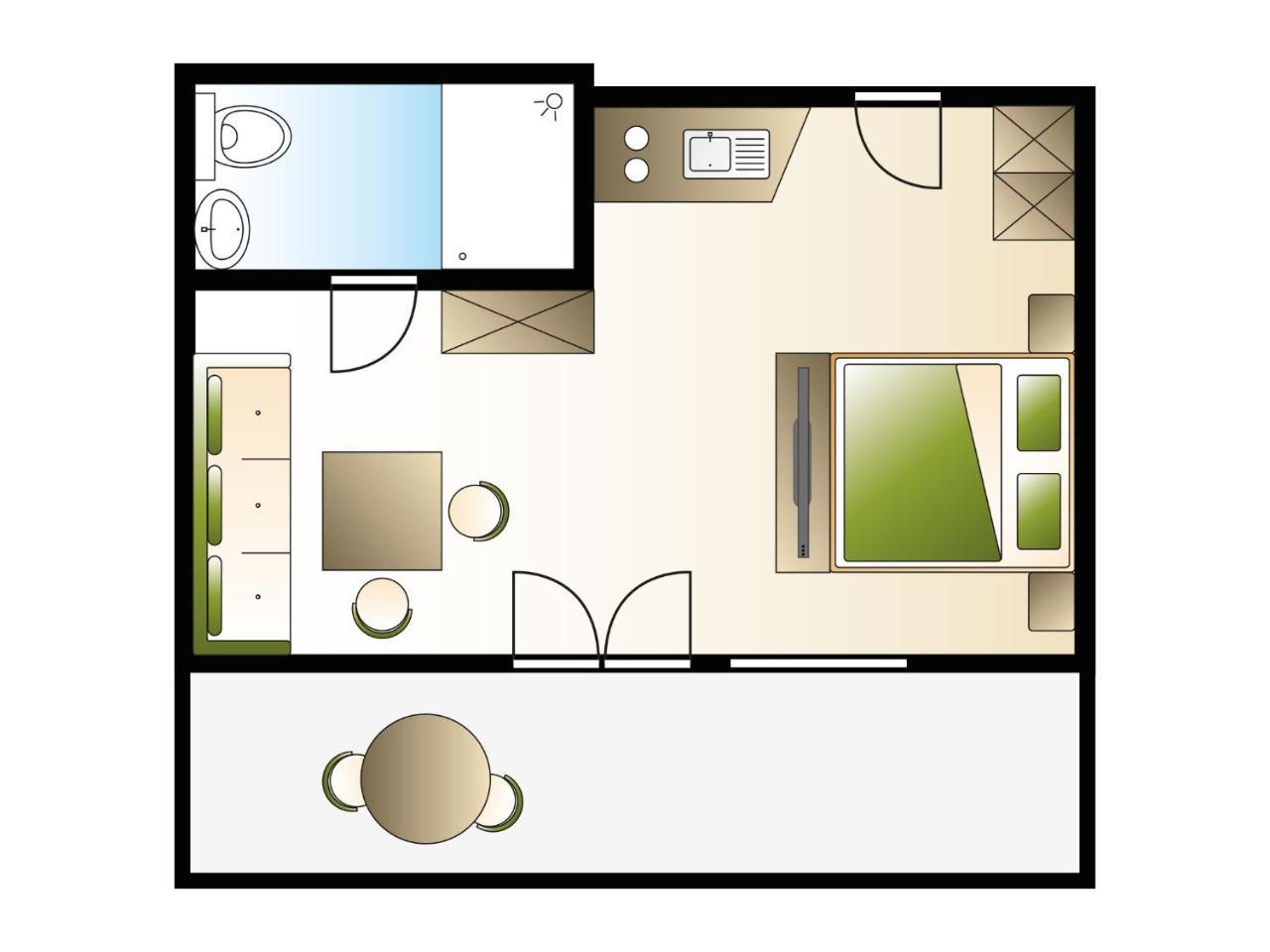 Doppelzimmer mit Balkon