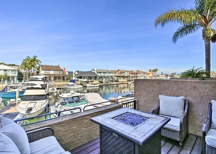 Waterfront Huntington Beach Condo W/ Fire Pit