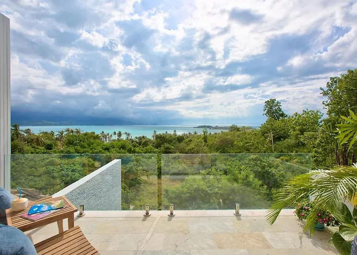 Shades Of Blue - Modern Sea View 4 Bed Pool Villa