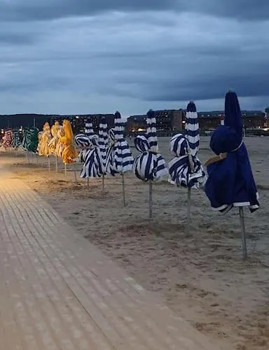 Le Cocooning-Studio Deauville Marina Avec Terrasse Vue Mer Et Plage