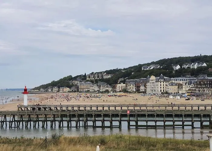 Le Cocooning-Studio Deauville Marina Avec Terrasse Vue Mer Et Plage