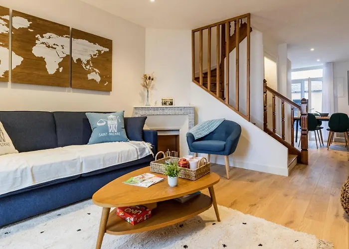 Villa Face A La Mer Avec Terrasse Privative, Confort Moderne, Wi-Fi Gratuit A Saint-Nazaire - Fr-1-306-1260