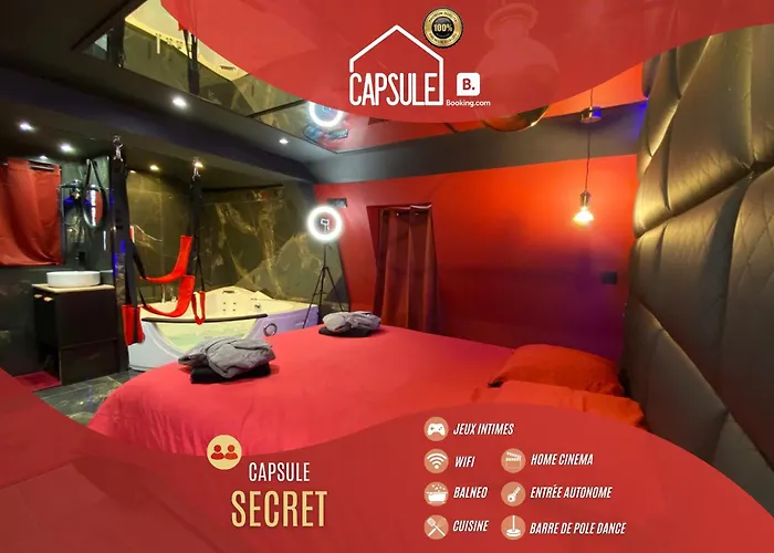 Capsule Secret - Jacuzzi - Netflix & Home Cinema - Jeux De Couple - Barre De Pole Dance