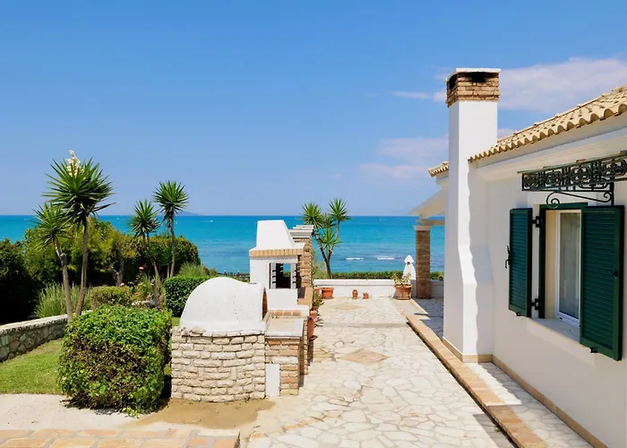 Beachfront Villa Victoras - With Private Beach