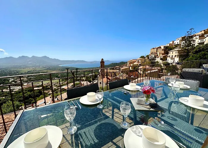 Bella Vista - Duplex D'Exception Avec Terrasse Suspendue Et Vue Panoramique Sur La Baie De Calvi