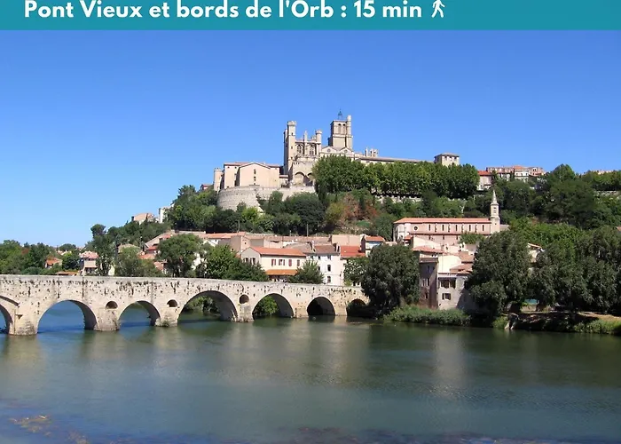 Charmant Studio Climatise 'Alma 1' - Beziers Centre - Wifi Fibre - Netflix