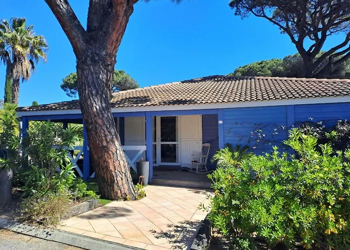 Chalet Californien Climatise 6 Personnes Dans Domaine Prive Avec Piscine