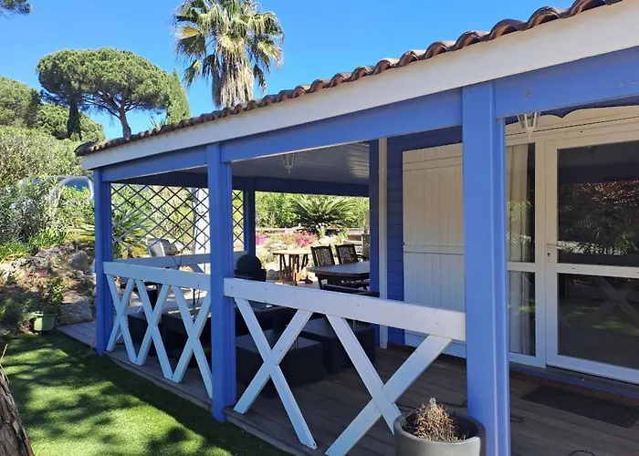 Chalet Californien Climatise 6 Personnes Dans Domaine Prive Avec Piscine