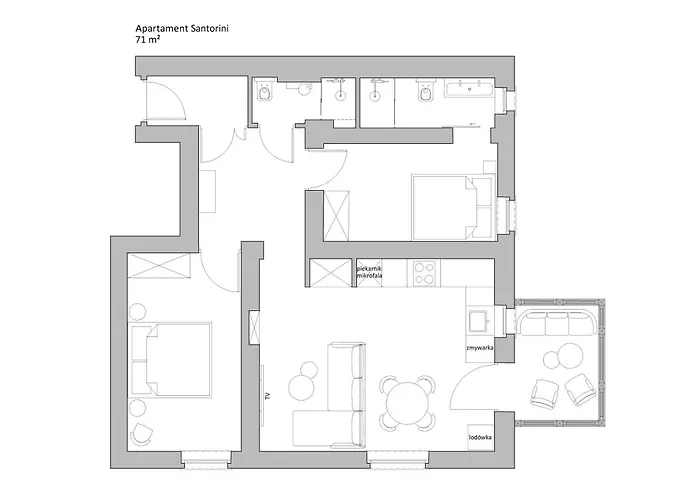 Sanhaus Apartments - Ul Haffnera I Okolice - 3-5 Minut Od Plazy I Deptaka