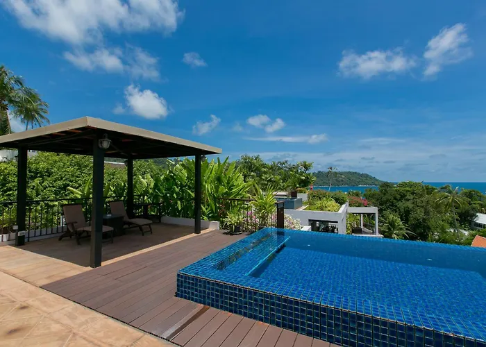 Kata Gardens Penthouse Sea View 4C Near Kata Noi Beach
