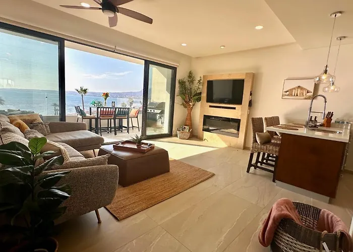 Luxury, Ocean View, Pool, Jacuzzi, Valle De Guadalupe, Los Portales De Garcia, Splash, Encanto Restaurants, Surf Breaks In Primo Tapia, Rosarito
