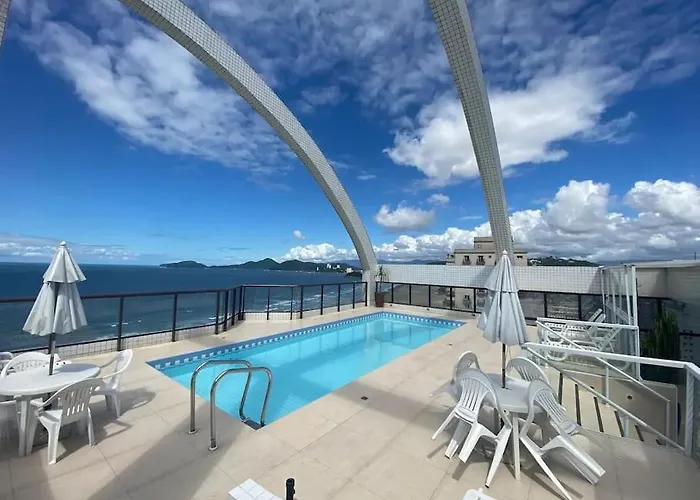 Flat Moderno Com Vista Para O Mar E Varanda!