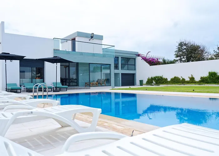 Villa Luxe Dar Bouazza - Piscine Privee - Fibre 100Mb - 3 Min Plage
