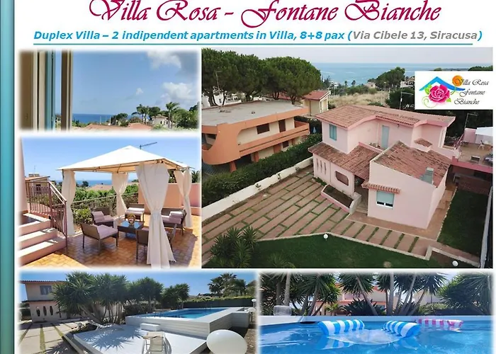 Pool Seaside Relais - Ville Ninfea, Marea, Rosa E Cassiopea - Fontane Bianche