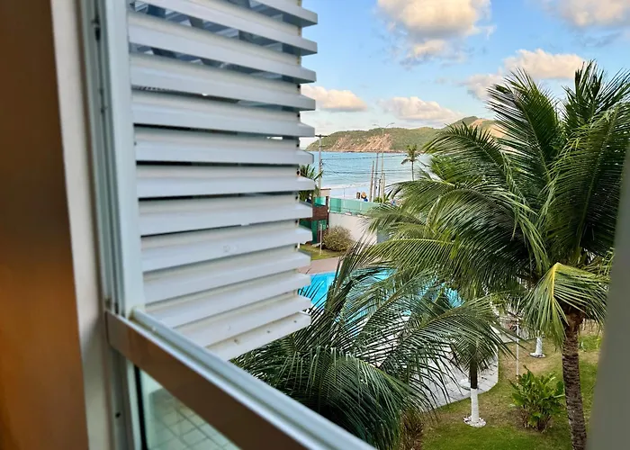 Edy hospedagens Beira-Mar flat 310 com vista para o morro do careca, piscina e localização privilegiada