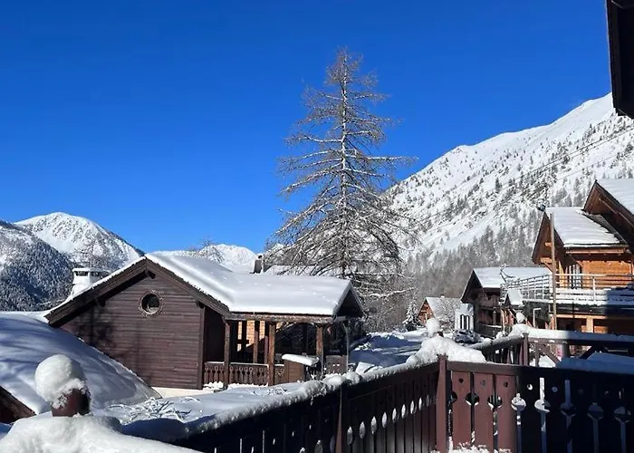 Isola 2000 Appartement Dans Chalet 4 Ou 6 Personnes Grande Terrasse