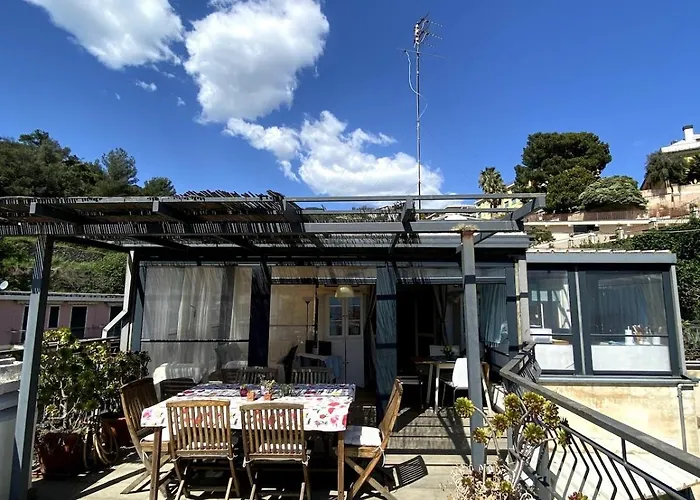 Attic With Sea View And Car Box