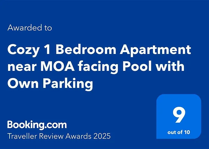 Claysky Staycation S2T1-Cozy & Homey 1Br Apartment Near Moa Facing Pool With Own Parking With Netflix, Hbo Max Youtube Premium & Up To 200Mbps Wifi