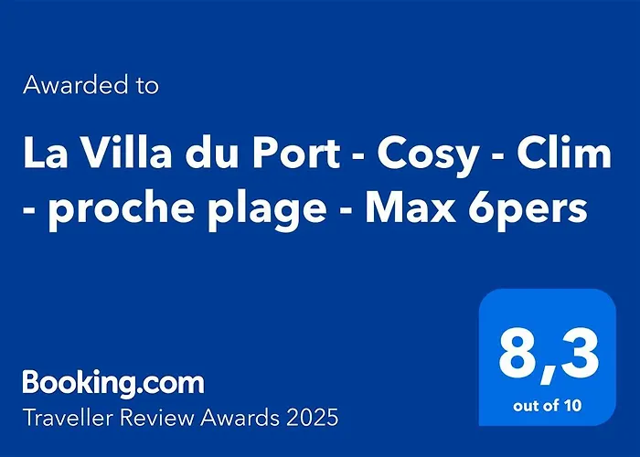 La Villa Du Port - Cosy - Clim - Proche Plage - 4 Personnes