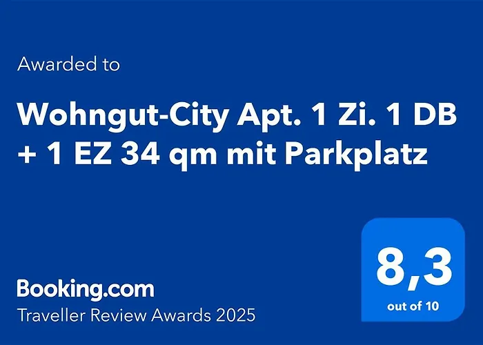 Wohngut-City Appartement 1 Zimmer Mit Doppelbett 34 Qm Mit Parkplatz