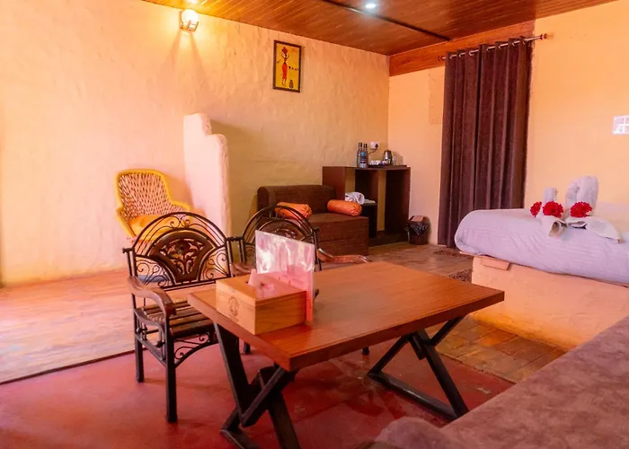 Kana Mud An Ethnic Village Resort - Beautiful View Of Gangotri Mountains