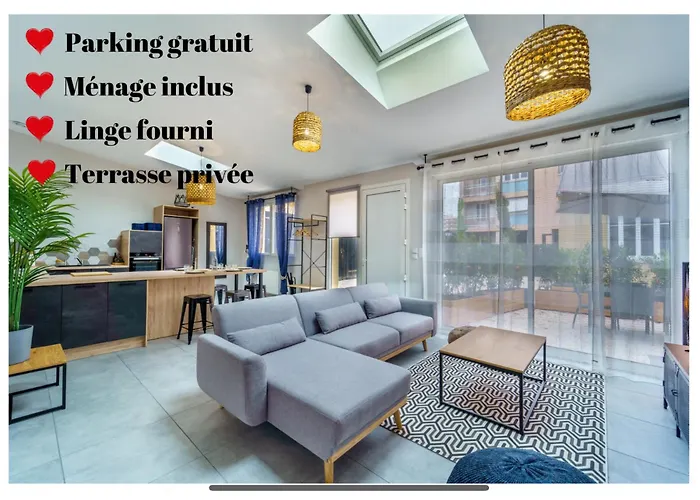 Maisons Calmes Avec Terrasses Et Garages Centre-Ville B Et C