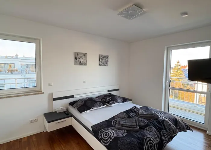 Modernes Serviced Apartment - Fewo Penthouse View