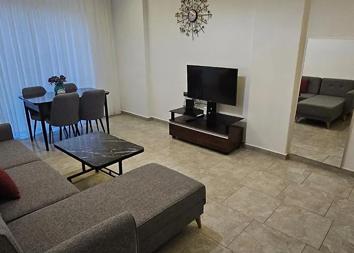 Turkuaz Sitesi 2 Odali Esyali Ve Havuzlu Manzarali Kisi Fiyati Degil Oda Fiyati