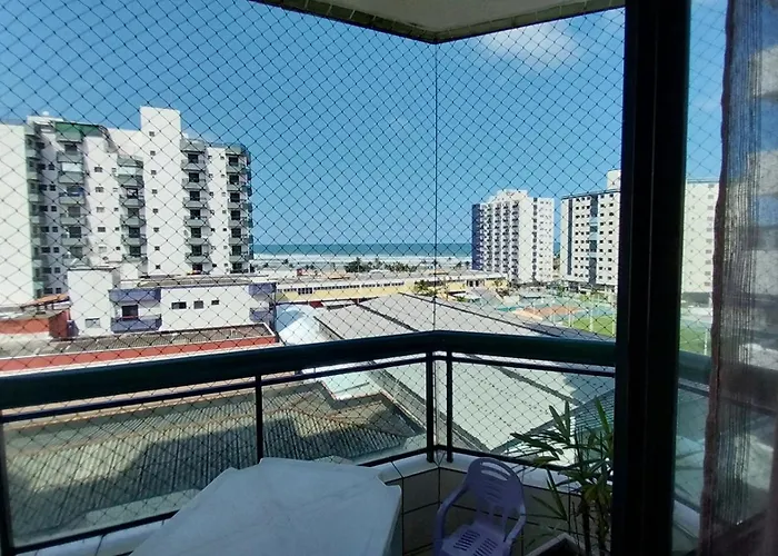 Lindo Apto Com Vista Mar, 200 Mts Da Praia