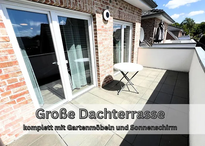 "Neptun" Papenburg Dachterrasse Einbaukueche Neubau 74 Qm Free Wifi 2 Schlafzimmer Bis 4 Personen