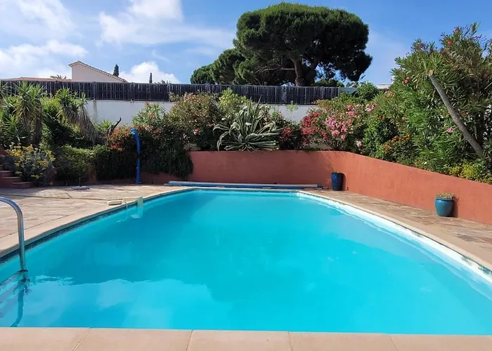 Villa Palm' Issambres 6 Personnes, Clim, Avec Piscine, Jardin Et Parking Prives