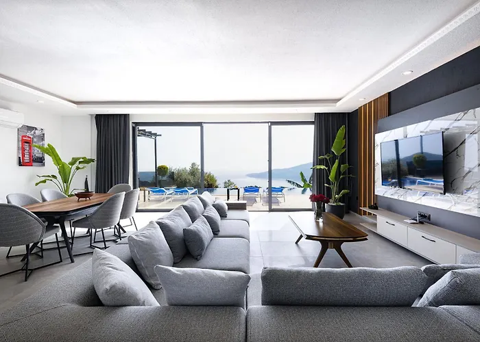 Private Sea View Villa In Kalkan With Heated Indoor Pool