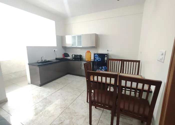 Nandan Enclave 2Bhk & 3Bhk Family Apartments In Mysore Parking & Kitchen