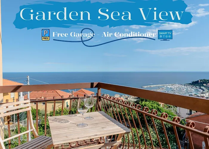 Garden & Sea View - Free Beach Access And Garage - Wifi