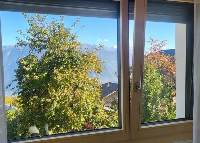 Appartement Randogne Avec Grande Terrasse