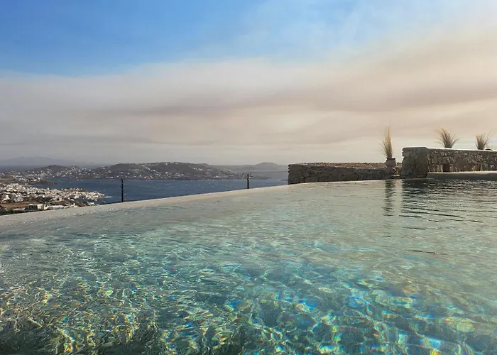 Aether Mykonos 3Br Villa With Serene Port & Town Views