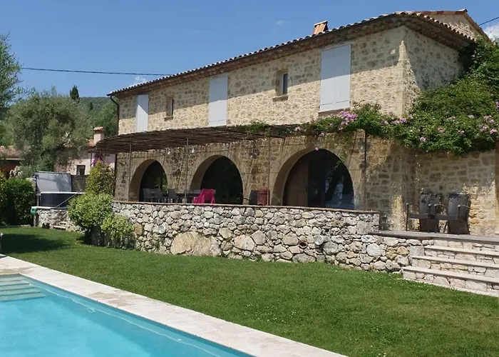 Villa Provencale En Pierre Avec Vue Sur La Mer, Piscine Et Jacuzzi