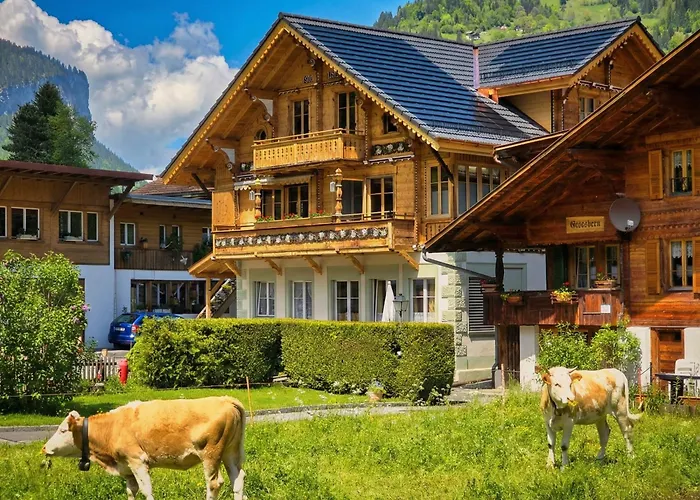 Wasserfallhuesli In Lauterbrunnen, Near Interlaken, Muerren, Wengen