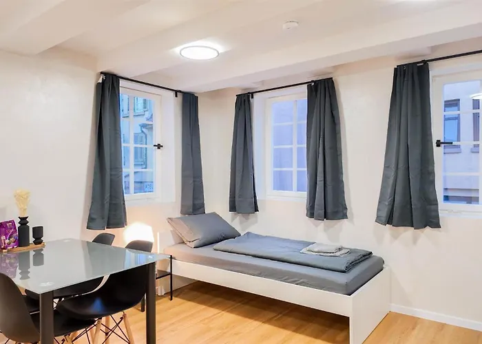 Alfa Stuttgart 2Z-Apartment 4 Betten Smarttv Wlan Nahe Wasen Daimler L Bad & Kueche L 2Br 4 Beds Kitchen Bathroom