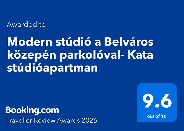 Modern Studio A Belvaros Koezepen Parkoloval- Kata Studioapartman