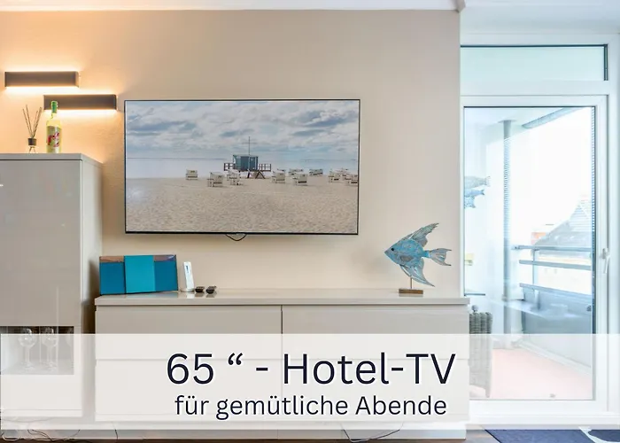 Skriien Moe Top-Fewo 4 Sterne 5 Min Zum Strand Balkon 2 Sz Tg Zentrum
