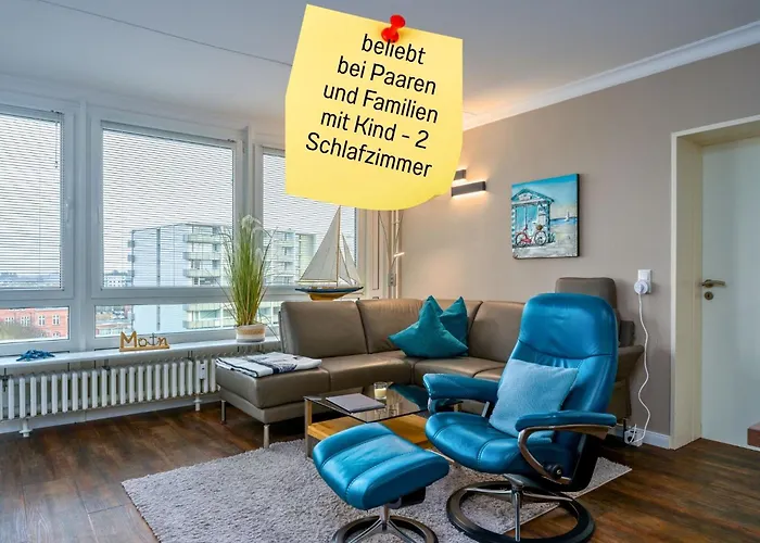 Skriien Moe Top-Fewo 4 Sterne 5 Min Zum Strand Balkon 2 Sz Tg Zentrum