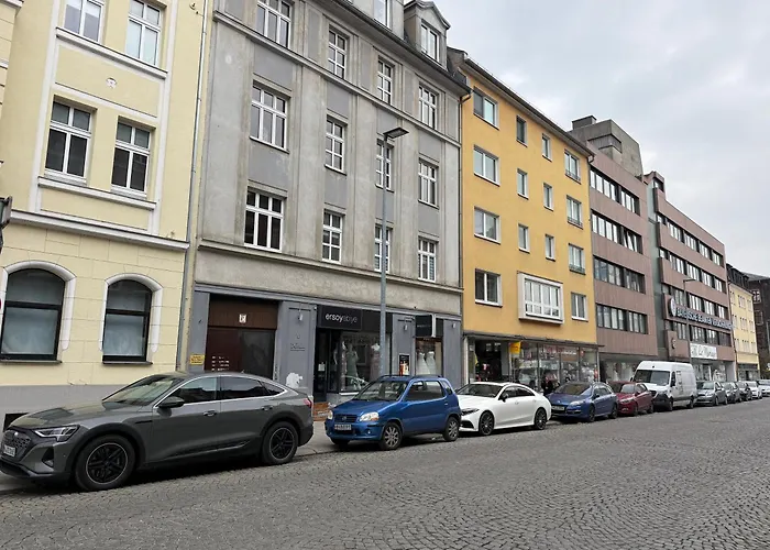 Stylisches City Apartment-Balkon-24H Checkin-Smarttv