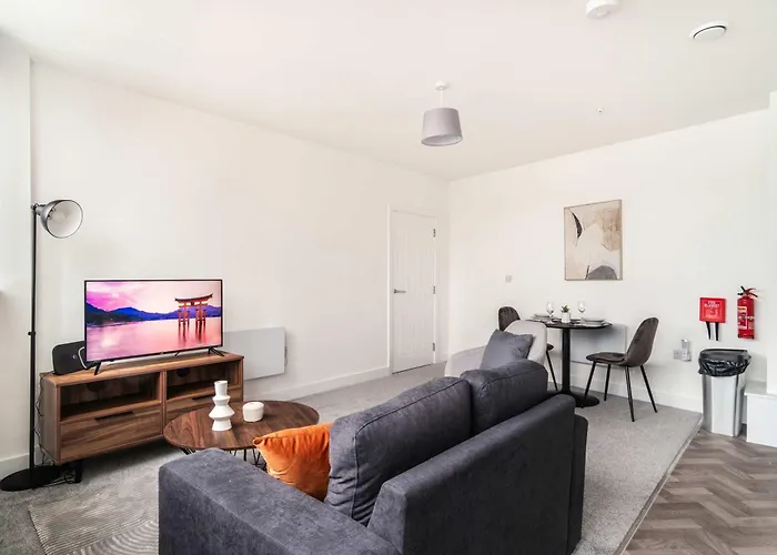 Smart 1 Bed Apartment In Central Wrexham