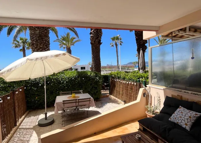 "Les Palmiers" Studio Spacieux Vue Mer Terrasse & Parking