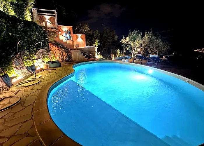 Fantastic Villa In The Bay Of Cannes, 5 Minutes From The Beach - With Private Pool
