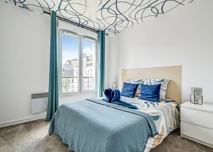 Anja - Top Hote Paris - Appartement Renove 6 Pers - Parking - Metro 12