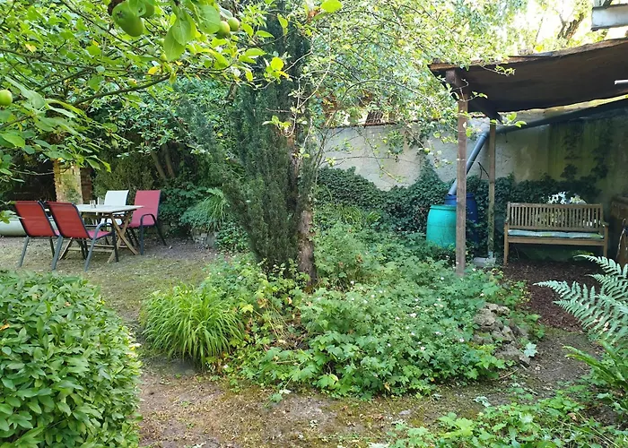 Unser Obervolkacher Ferienhaus - "Omas Hideaway" - Gartenoase Mit Wohlfuehlflair & Herz Fuer Hunde