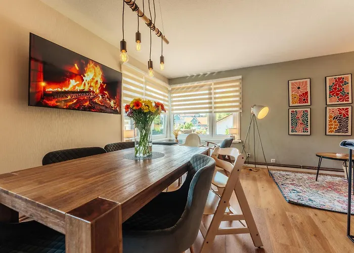 Pavillon Am Kurpark - 80 Qm - Balkon & Grill - Wallbox - Inklusive Waesche